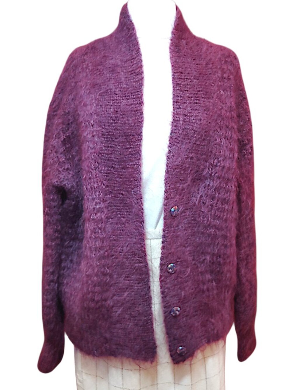 Cotswold Filkens Woolen Weavers Hand Made Cardigan Vintage Grandpa Sweater L - Picture 2 of 10